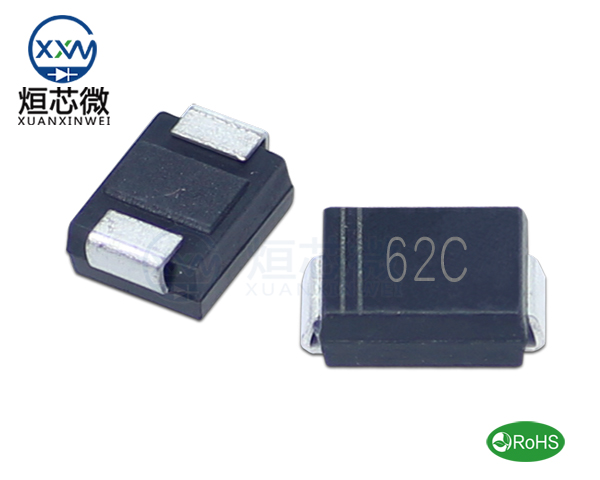 P6SMB62CA參數(shù),TVS二極管P6SMB62CA瞬態(tài)(變)抑制二極管